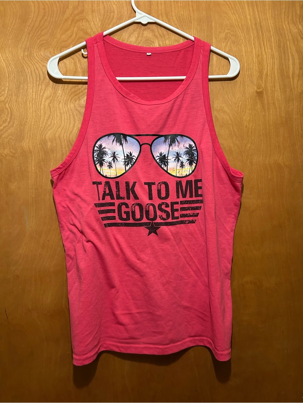 Pink Graphic Top Gun "Talk To Me Goose" Tank Top